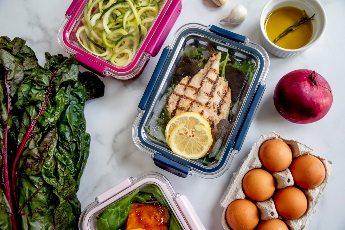 Male athlete reviewing nutrition plans and performance metrics